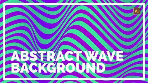 Create Abstract Wave Background Adobe Illustrator