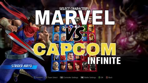 Marvel Vs Capcom Infinite All Characters And Costumes In 4k 2020 Youtube