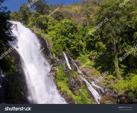 Wachirathan Waterfall Doi Inthanon National Park Stock Photo 554052265