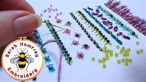 Adding Sparkle And Texture To Your Hand Embroidery With Beads Bead