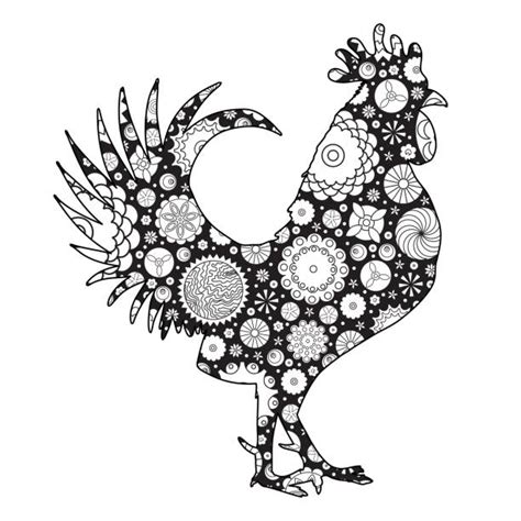 Black And White Chickens Illustrations Royalty Free Vector Graphics