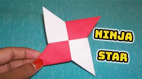 Paper Ninja Star Origami Step By Step Tutorial Youtube