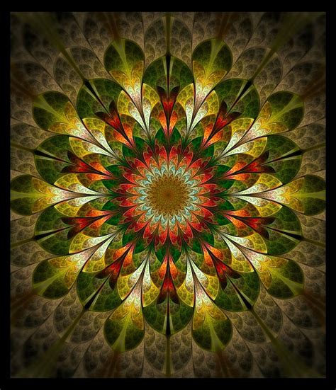 Coffeenuts Fractal Art Kaleidoscope Quilt Mandala Art