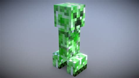 Minecraft Creeper Download Free 3d Model By Vincent