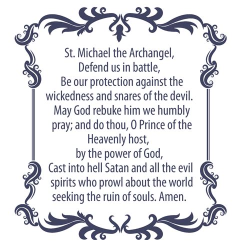 St Michael The Archangel Prayer Decal Devout Decals