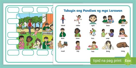 Tukuyin Ang Pandiwa Worksheet Philippines Twinkl