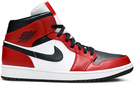 Air Jordan 1 Mid Chicago Black Toe 554724 069 Novelship