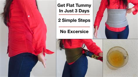 Get Flat Tummy In Just Days Simple Steps No Exercise Youtube