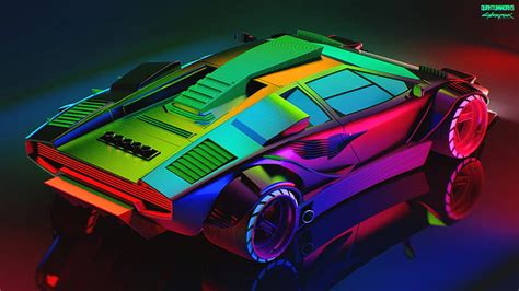 Hd Wallpaper Car Countach Lamborghini Road Wallpaper Flare