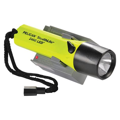 Pelican Stealthlite 2460 Rechargeable Led Flashlight Yellow Gen 3
