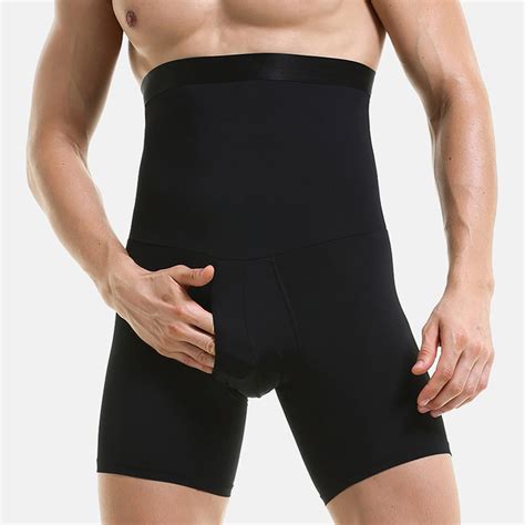 ilfioreemio men s compression high waist boxer shorts tummy slim body shaper fitness girdle