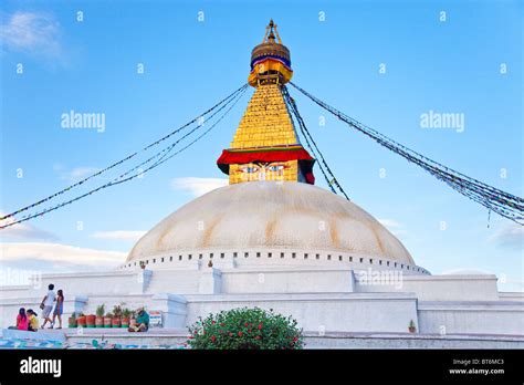 Boudhanath Stupa Kathmandu Nepal Stock Photo Alamy