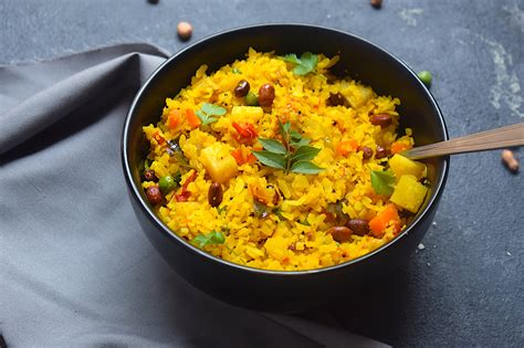 Classic Poha With Peas And Potatoes Recipes For The Regular Homecook