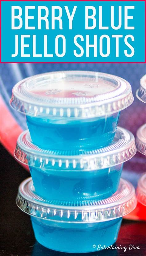 This Berry Blue Coconut Rum Jello Shots Recipe Has A Tropical Flavor