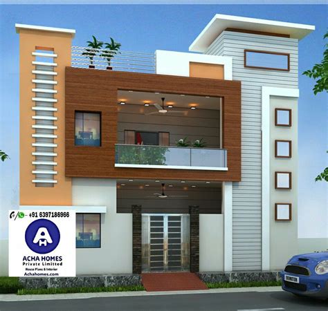 Find the best 2 bedroom house designs and realize your house from our collection. 24 Feet by 40 Modern Home Design With 2 Bedrooms | Acha Homes
