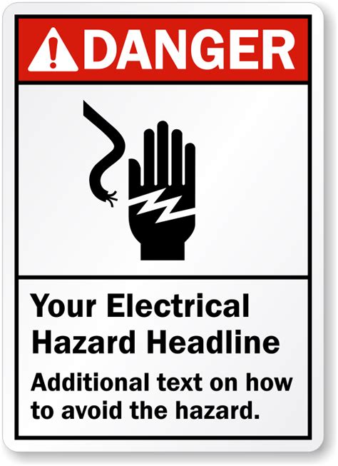 Electrical Safety Signs Electrical Warning Signs