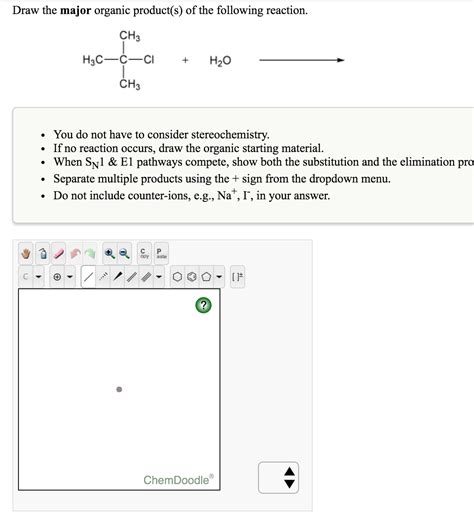 For The Sn1 Reaction Draw The Major Organic Productsupport And Help Detail