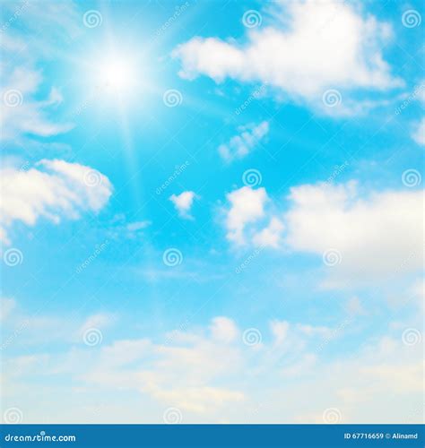 Blurred Sky Background Stock Image Image Of Bright Cumulus 67716659