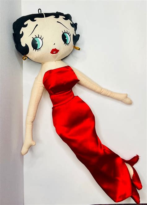 1999 Vintage Red Evening Gown Betty Boop 20 Plush Doll Etsy
