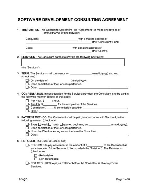 Free Software Development Consulting Agreement Template | PDF | Word