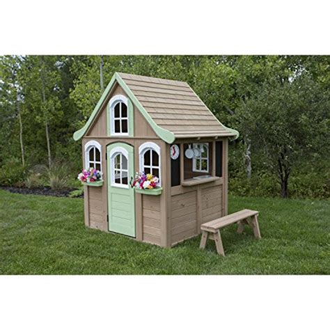 Backyard playhouse can set up a great playing spot for kids. Big Backyard Forestview Wooden Playhouse by KidKraft ...