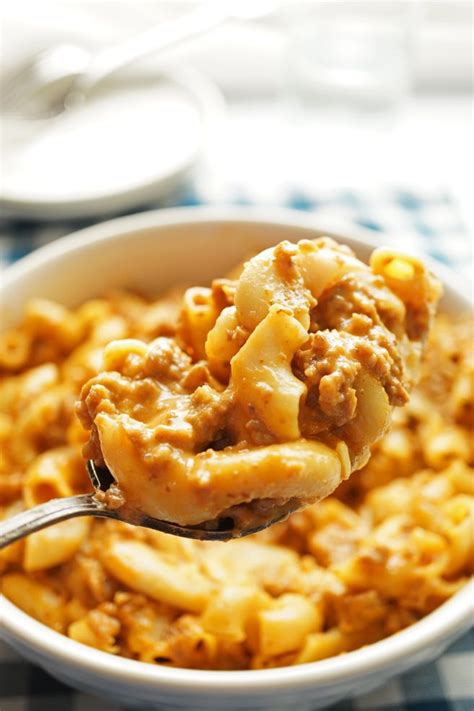 Cheesy beef rotel dip dinner then dessert. Velveeta Cheese Burger Mac and Cheese- THE BEST AND ...