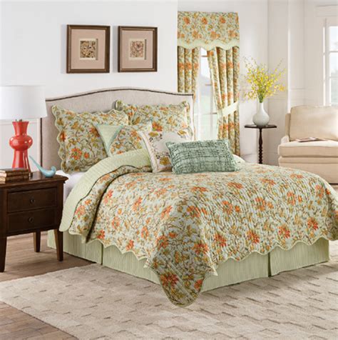felicite persimmon  waverly bedding collection