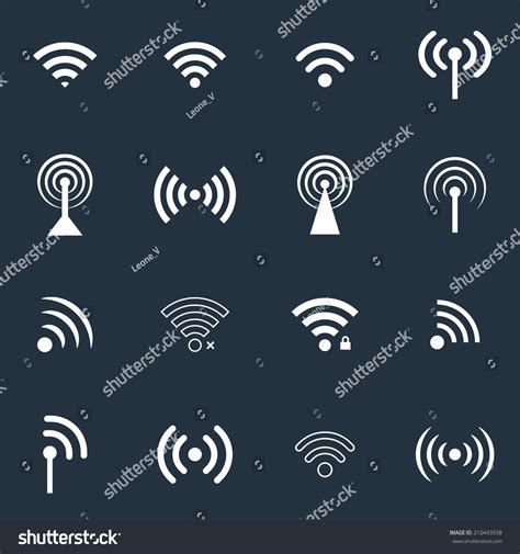 Collection Of Wifi Icons Vector Shutterstock