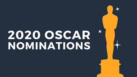 2020 Oscar Nominations And The Oscar Goes To By Amy Shotwell
