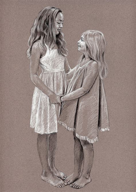 Drawing Of Two Sisters At Explore Collection Of Drawing Of Two Sisters