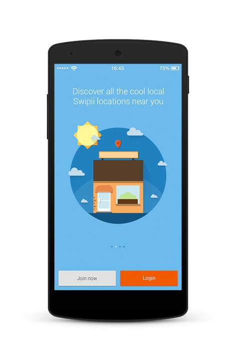 Mobile App Design: Swipii App Splash Page Concept on Behance | Mobile app design, App design ...