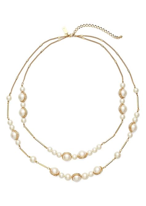 Kate Spade Kate Spade New York Purely Pearl Double Strand Faux Pearl Necklace Jewelry Shop