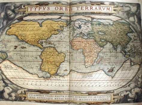 World Map 1570 Cartografía Mapas Geograficos