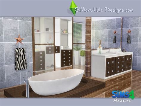 Madeira Bathroom By Simcredible At Tsr Sims 4 Updates