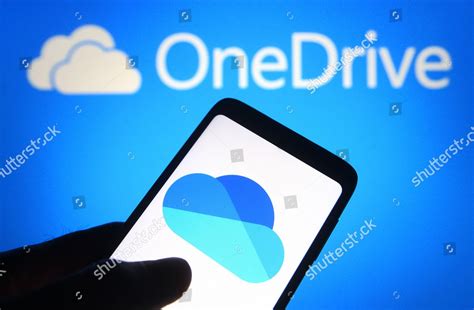 This Photo Illustration Microsoft Onedrive Logo Editorial Stock Photo