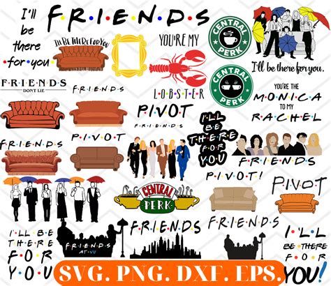 158 Friends Tv Show Svg Bundle Svg Png Eps Dxf File