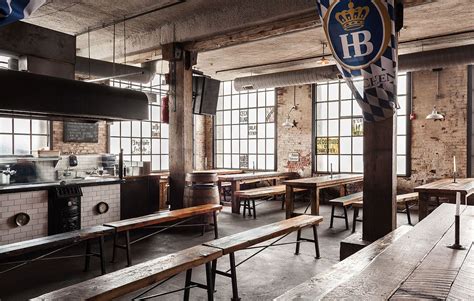 The halls are situated on the college campus grounds, within. Interior of Pilsener Haus beer garden | Breweries ...