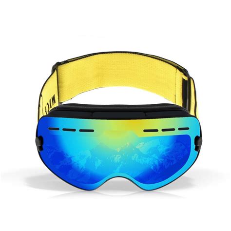 Ski Snowboard Snowmobile Frameless Goggles Magnet Snow 3101 Lens 95mm 230mm 2 Pcs Lens Uv400