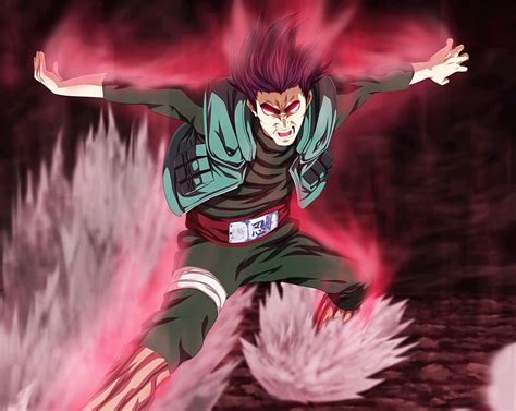 1080p Free Download Anime Naruto Might Guy Eight Gates Naruto