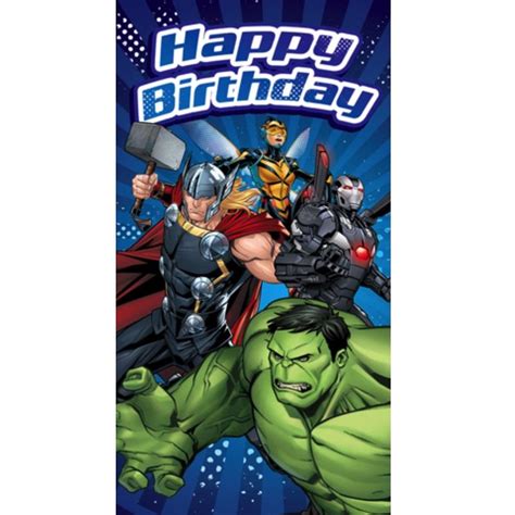 Marvel Avengers Happy Birthday Greeting Card Buy Online