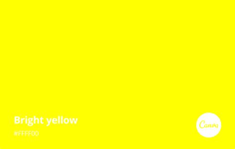 Bright Yellow Meaning Combinations And Hex Code Canva Colors