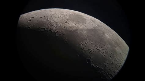 Looking At The Moon Through A Telescope Youtube