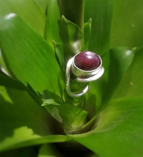 Handmade Ruby Star Ring Handcrafted Jewelry Handmade Star Ruby