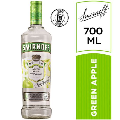 Vodka Smirnoff Apple Botella 700ml Plazavea Supermercado