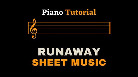 Kanye West Runaway Piano Tutorial Sheet Musicscore Youtube
