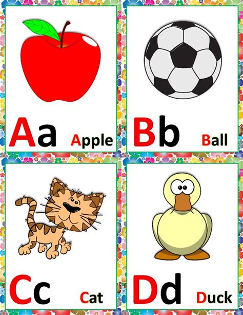 Alphabet Word Wall Cards And Abc Chart