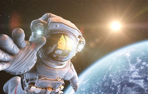 Wallpaper Planet Hand Astronaut Sci Fi Images For Desktop Section