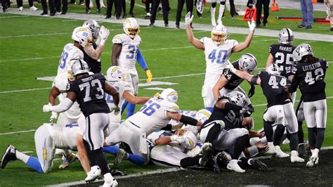 Chargers Deal Costly Blow To Raiders Playoff Hopes With Ot Win The