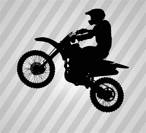 14 motocross vectors & graphics to download motocross 14. Dirt Bike Silhouette Svg Dxf Eps Silhouette Rld RDWorks Pdf