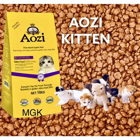 Aozi Kitten Pure Natural Organic Pet Essentials Dry Cat Food Tuna